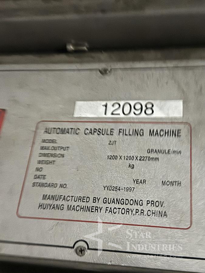 Used ZJT 900 Automatic Capsule Filling Machine