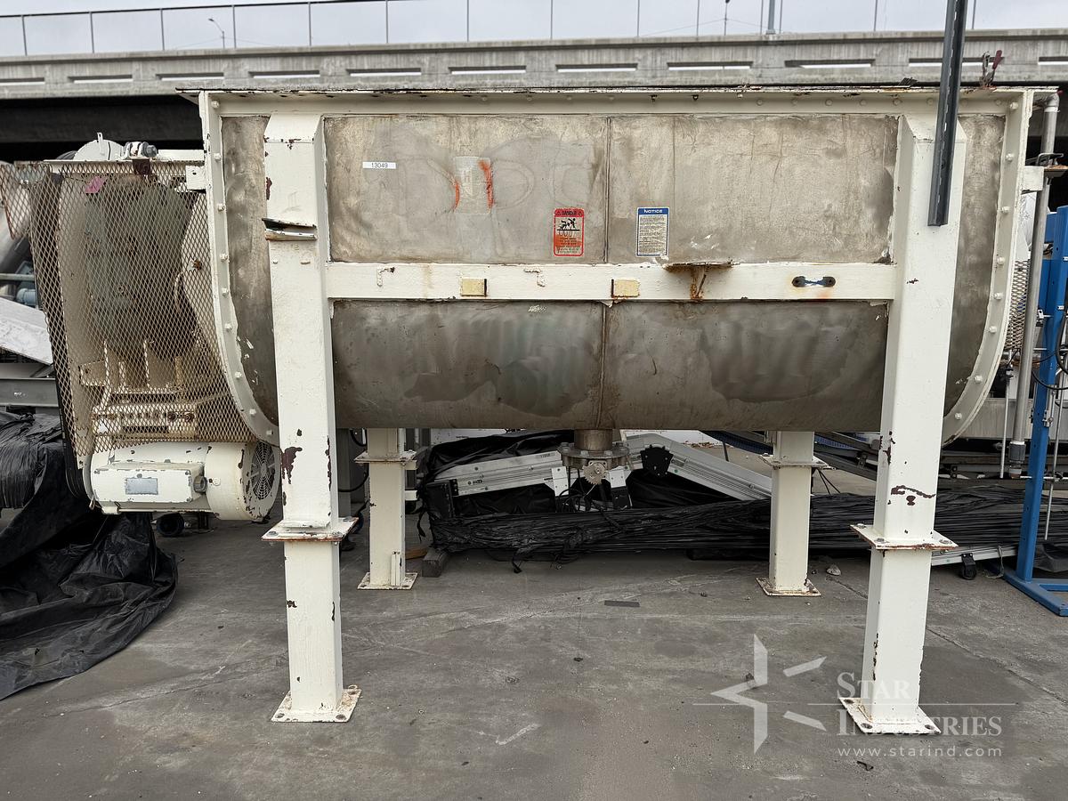 Used Ribbon Blender, approx. 65 cu. ft. S.S.