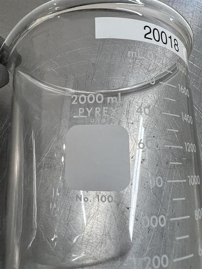 Used Pyrex Glass Flask