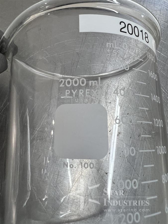 Used Pyrex Glass Flask