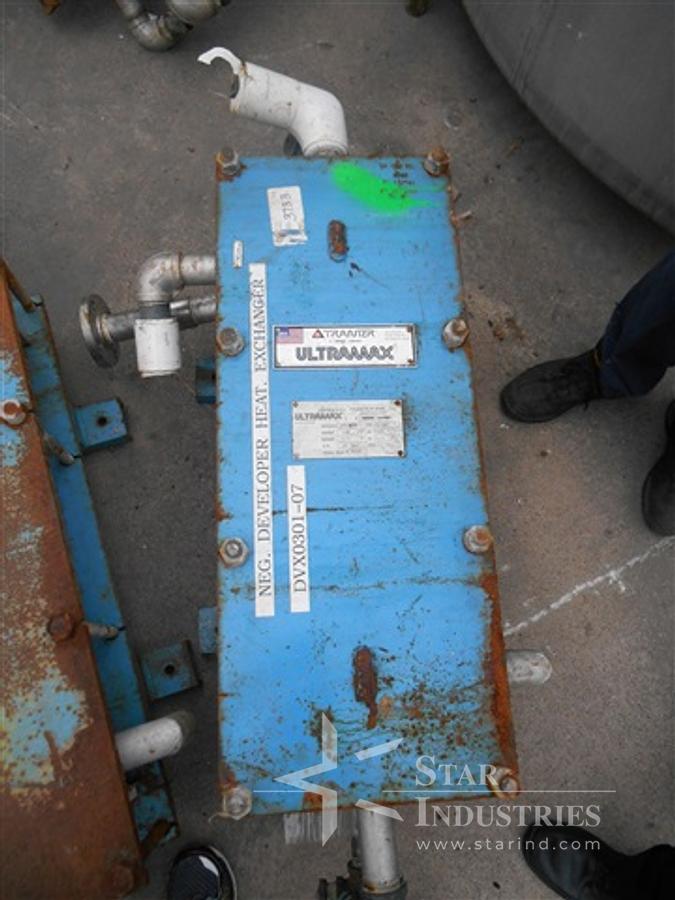 Used 88 SQ FT TRANTER ULTRAMAX HEAT EXCHANGER, S/S