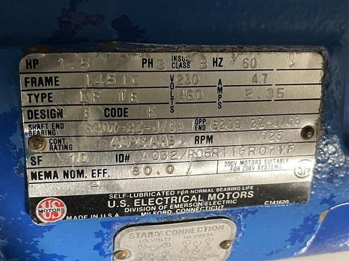 Used 007 Fluid Air Hammer Mill, S/S