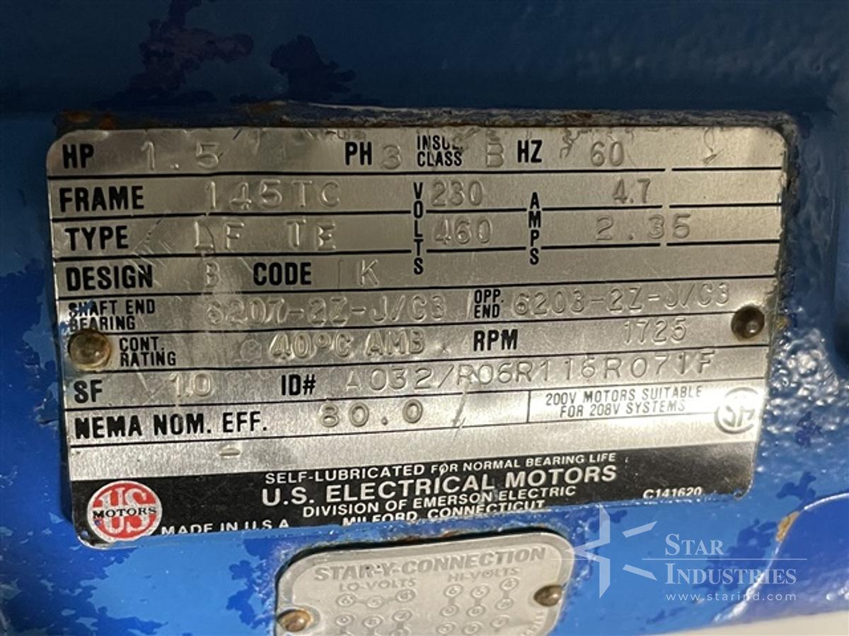 Used 007 Fluid Air Hammer Mill, S/S