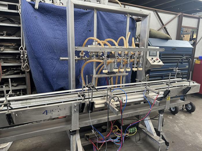 Used Accutek 6 Automatic Overflow Pressure Filler