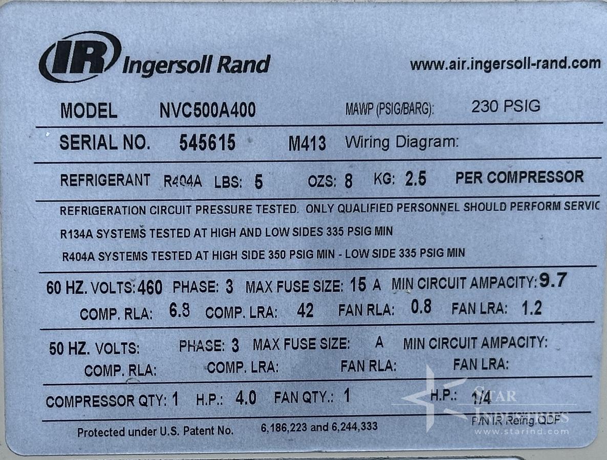 Used Ingersoll-Rand 127 cfm Air Compressor, Model SSR-EP30SE, 5 available