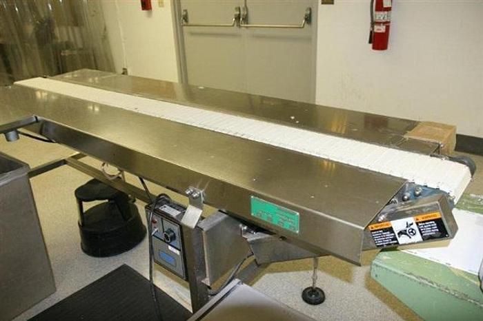 Used RBM Conveyor, 10" x 13'6"