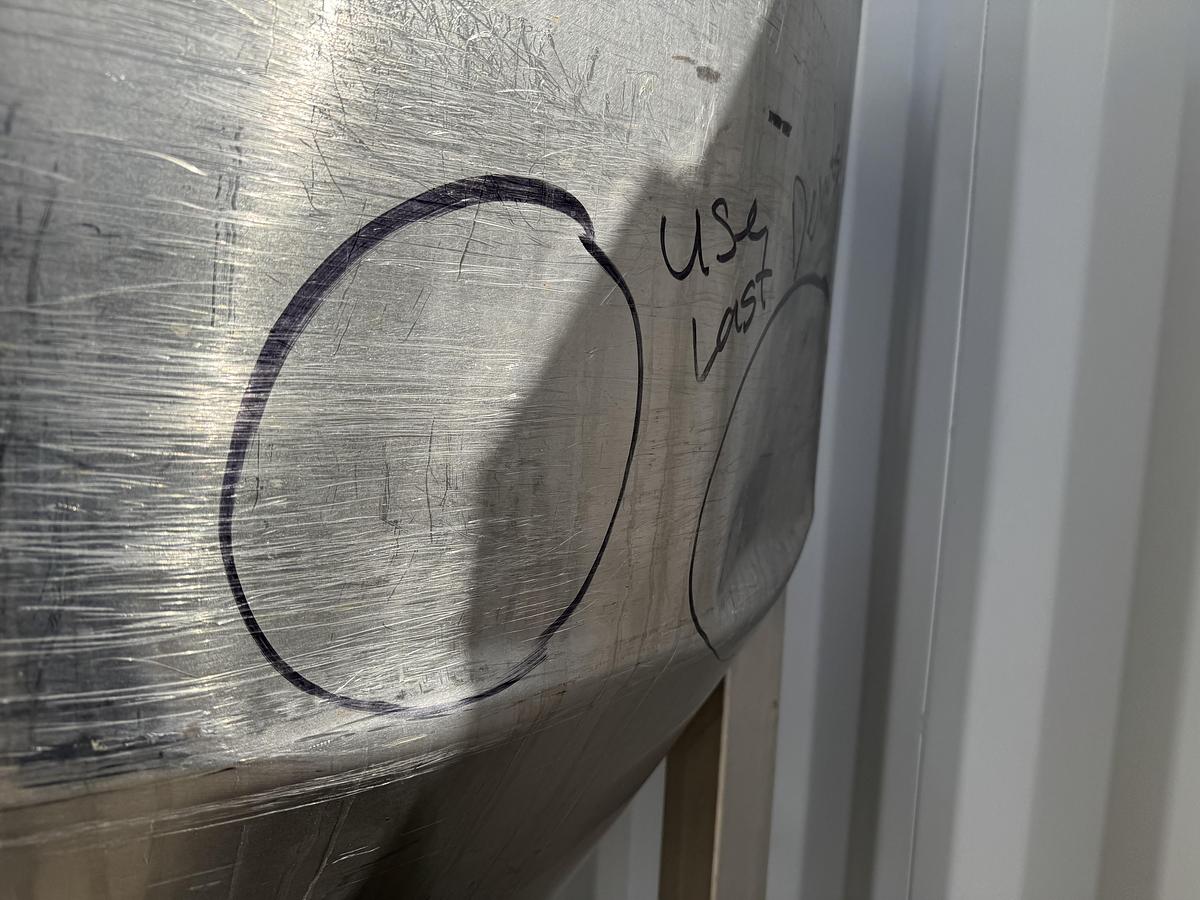 Used Bohle Tote, Stainless Steel