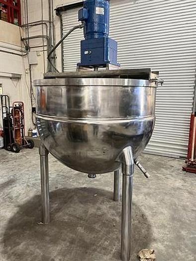 Used 200 gallon Groen Kettle with single motion sweep agitator