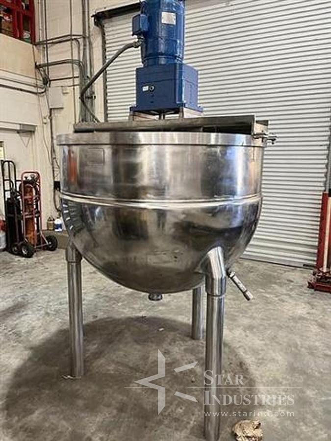 Used 200 gallon Groen Kettle with single motion sweep agitator