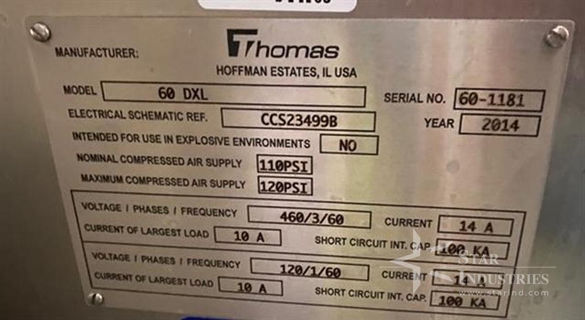 Used 100 gallon Hamilton jacketed Kettle w/ single agitator, 316 ss