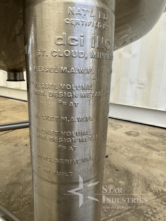 Used 150 Gallon DCI Tank
