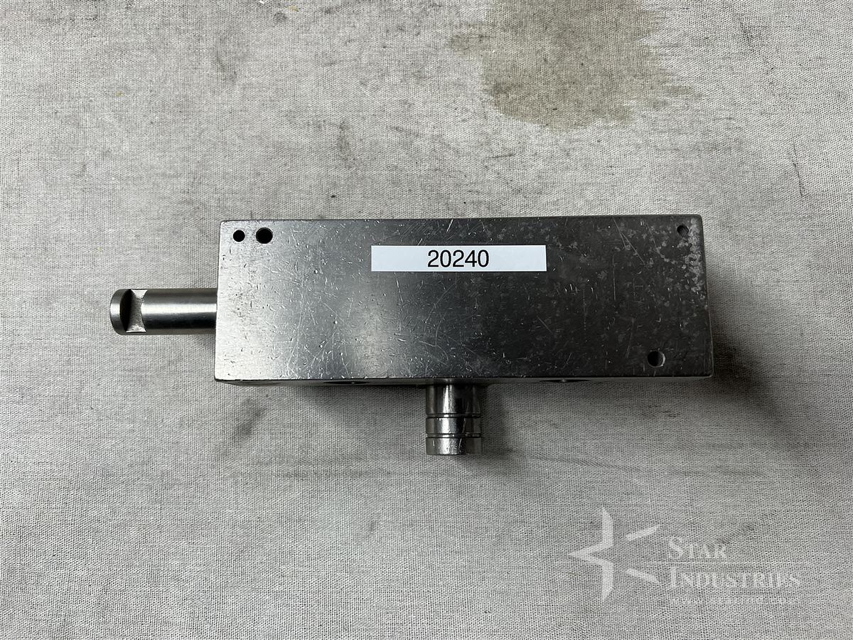Used Stainless Steel Block with Spinning Piston for Liquid Filling