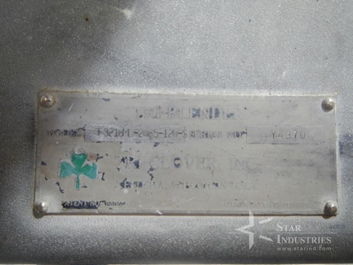 Used TRI CLOVER TRI BLENDER, MODEL F3218, S/S