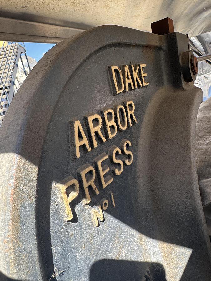 Used Dake Arbor Hand Press