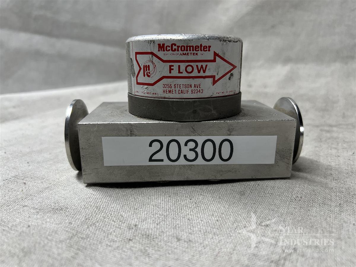 Used McCrometer Gallon Flow Meter