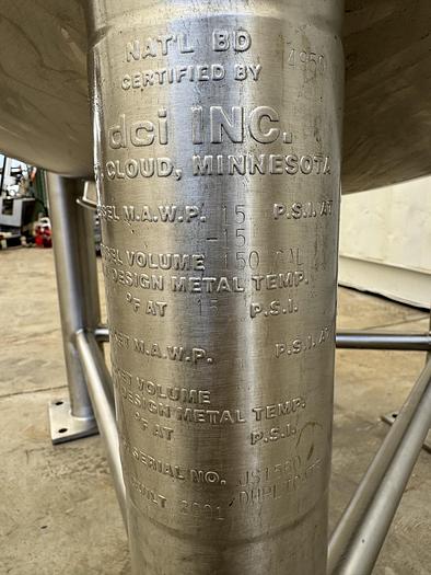 Used 150 Gallon DCI Tank