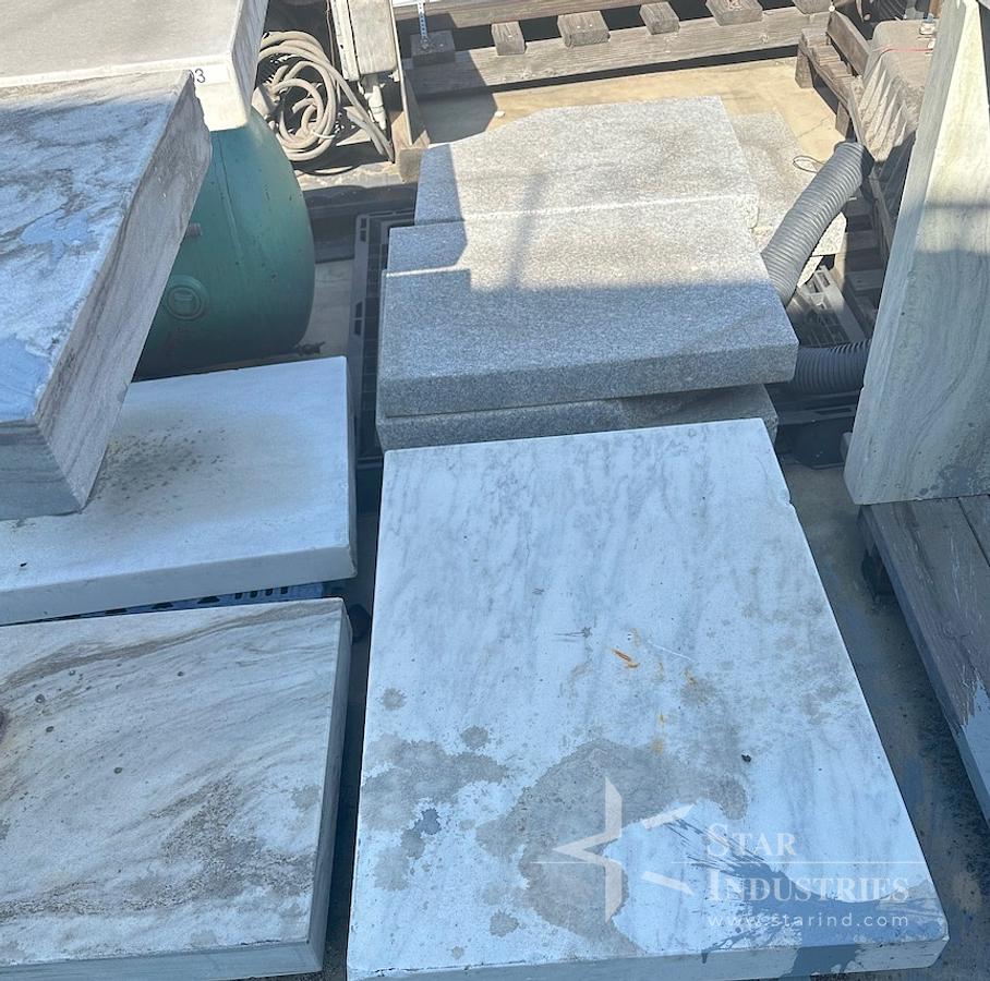 Used Marble top pieces for Marble Stability Tables, all in the 34" x 24" range, more than 12 available