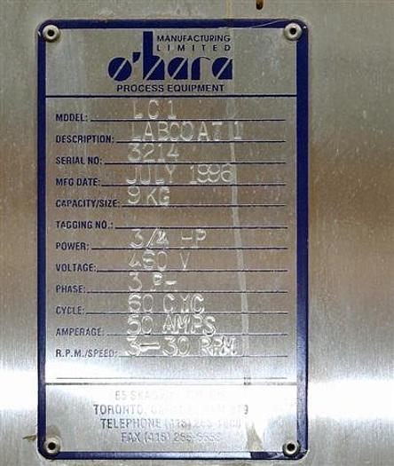 Used SKERMAN 60" COATING PAN   #3735