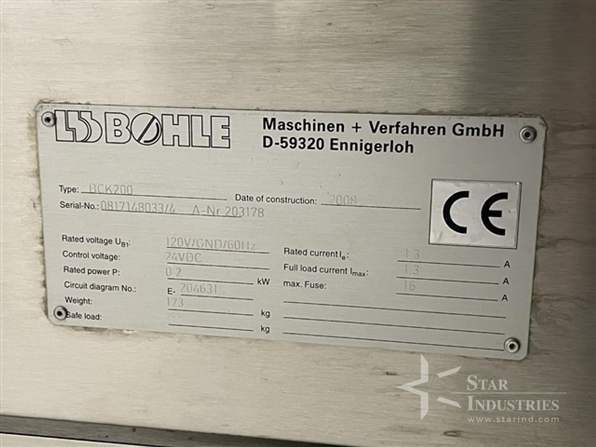 Used 48" x 48" Bohle Bin Stand, Type BCK200, S/S