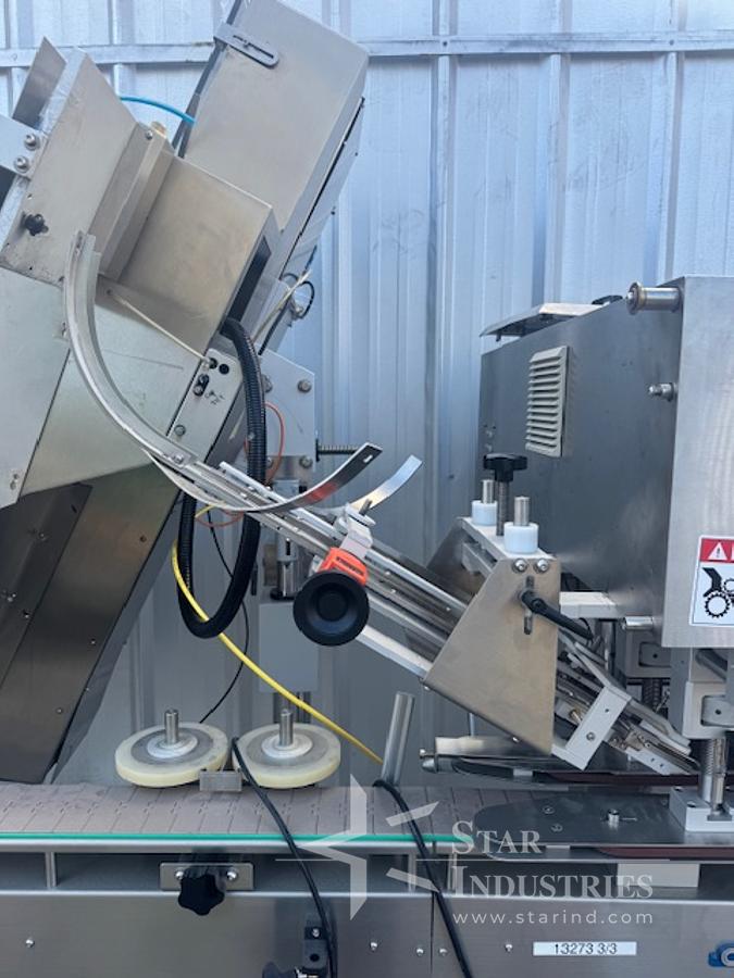 Used CVC 8-spindle Capper w/ Elevator & Conveyor