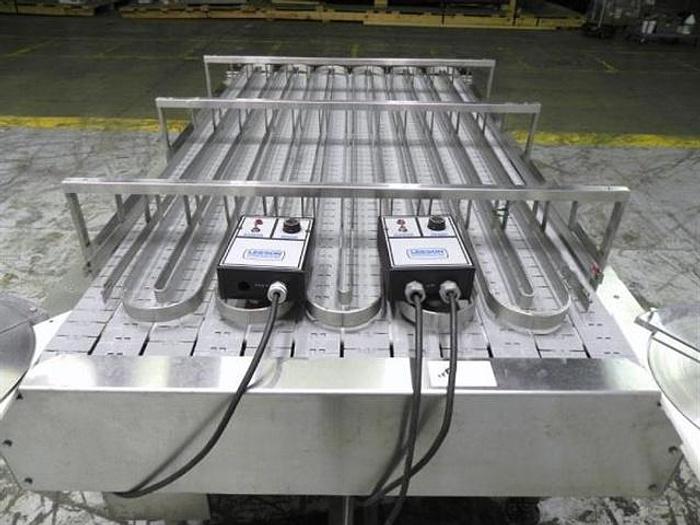 Used 40" x 7' Frame Multi-Lane accumulation conveyor