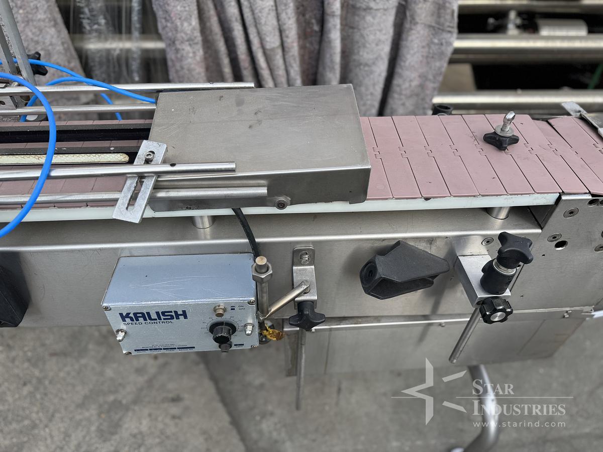 Used Stainless Steel Conveyor w/ Lane Diverter