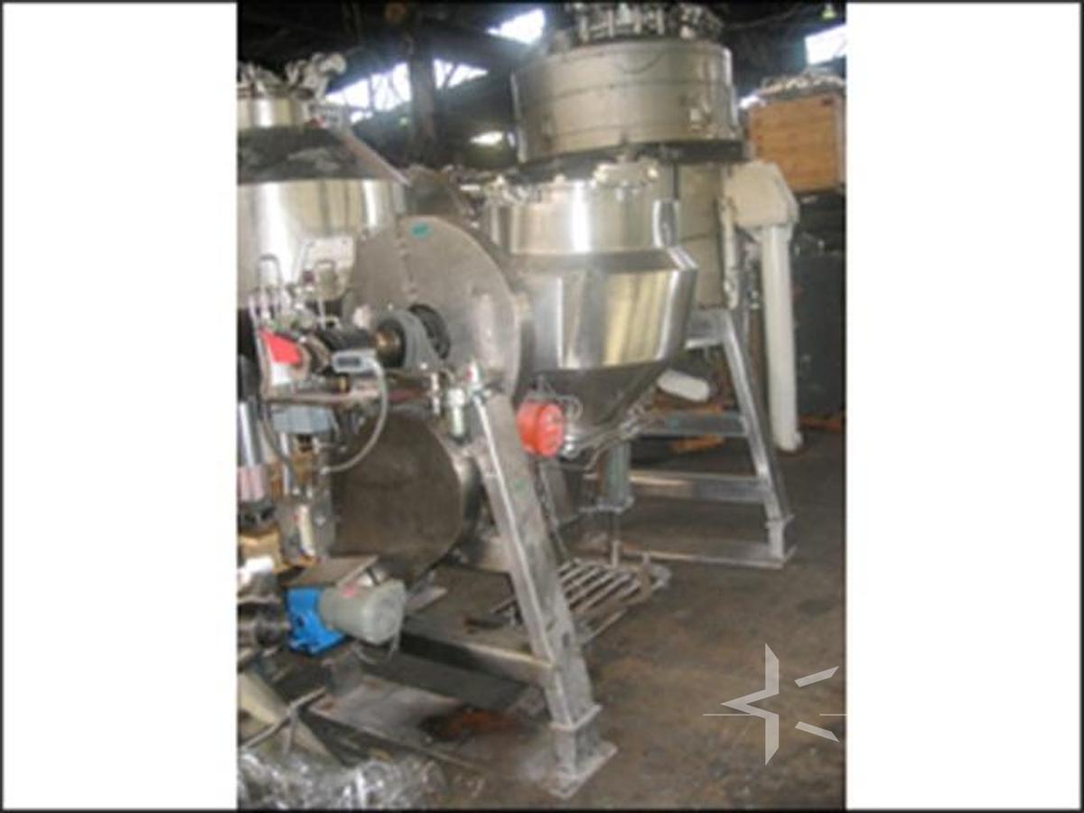 Used Gemco 10 Cu. Ft. Slant Cone Blender w/ Gemcomatic Loader