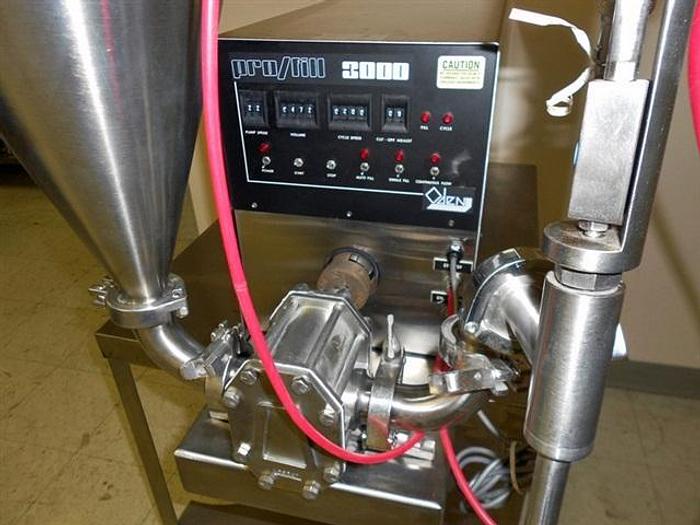Used Oden 3000 Pro/Fill Single Head Positive Displacement Filler