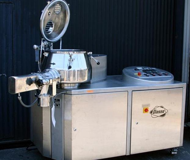 Used Diosna P-Vac 10/60 Mixer-Granulator w/ 20 & 60 liter bowls