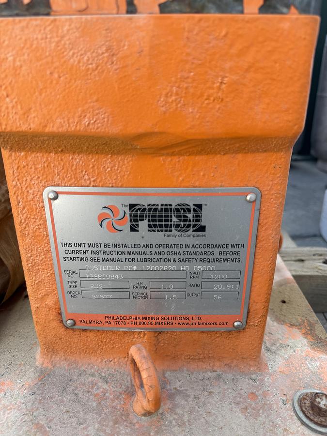 Used Flocculation Mixer /Top Entry Mixers