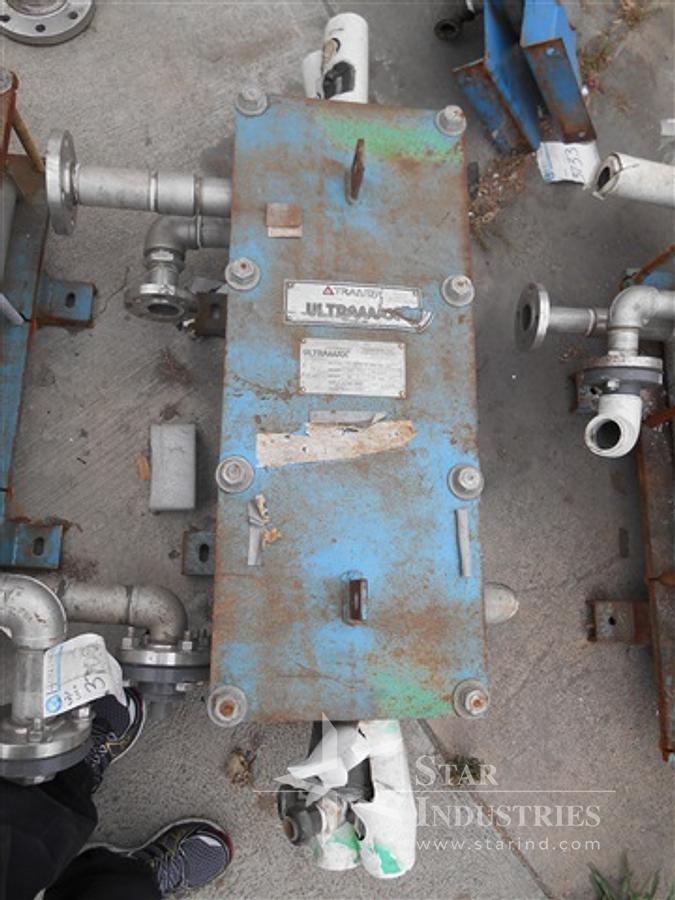 Used 88 SQ FT TRANTER ULTRAMAX HEAT EXCHANGER, S/S