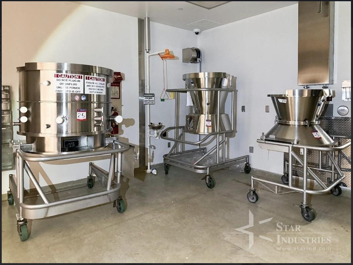 Used Vector Freund Flo Coater System FL-3N-120 Fluid Bed Dryer