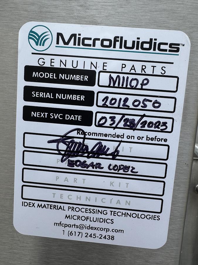 Used Microfluidics M-110P