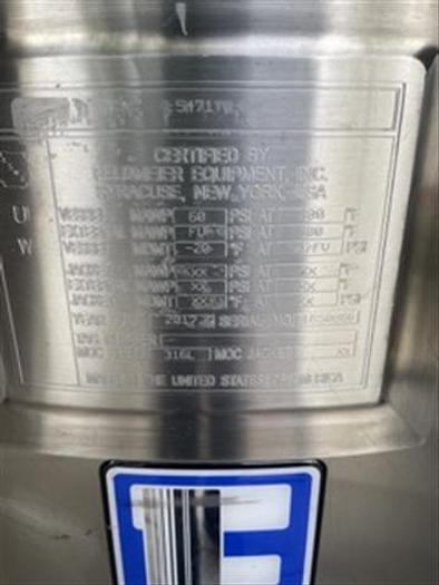 Used Feldmeier 600 Liter Tank S.S.