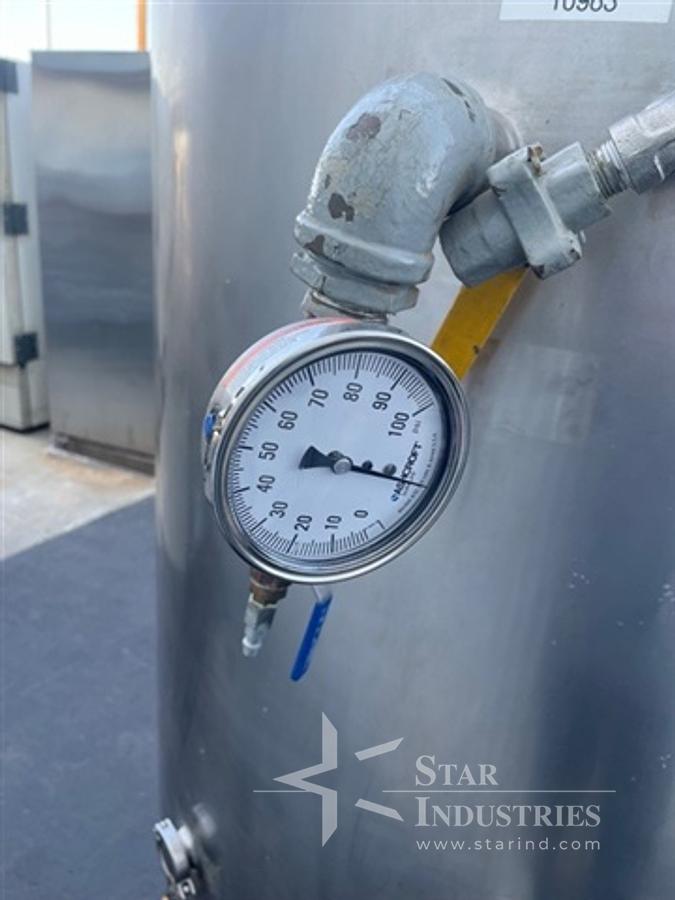 Used 850 liter Mueller S.S. Jacketed Tank