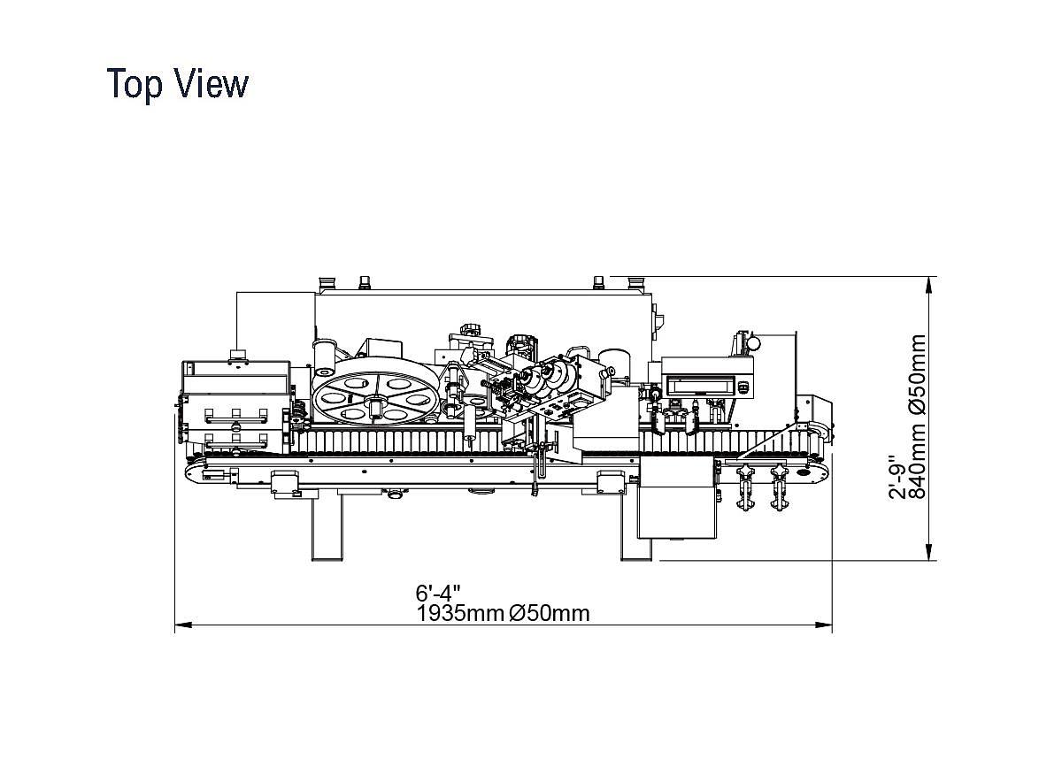 Used HORIZONTAL AMPULE LABELER CVC 350.U2