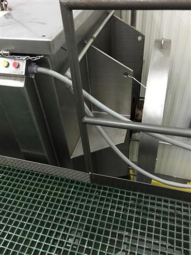 Used 400 Cu Ft Aaron Process Ribbon Blender, S/S, 75 Hp