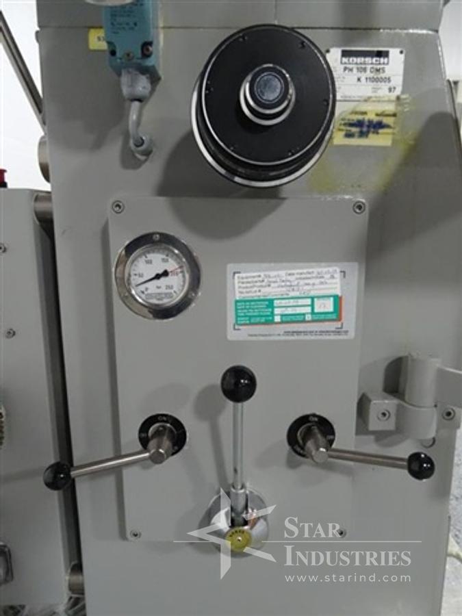 Used PH 106/DMS KORSCH TABLET PRESS, 6 STATION