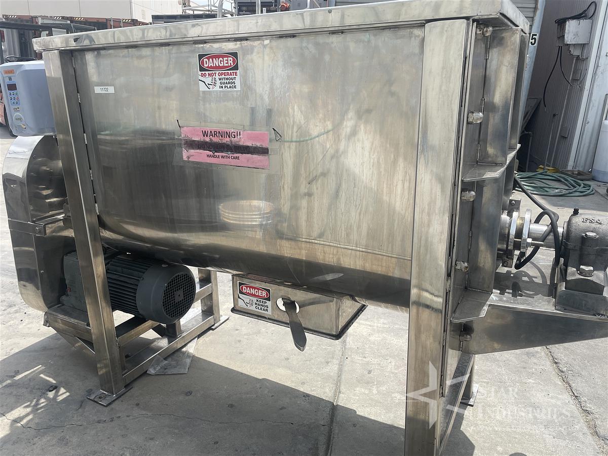 Used Stainless Steel Double Ribbon Blender