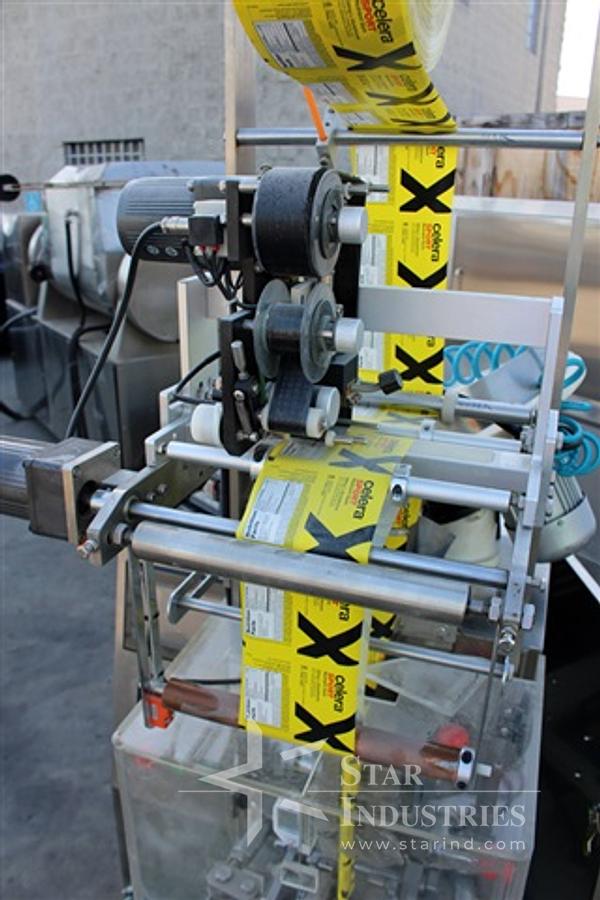 Used Vertical Labeler w/ Date Coder, Automatic Packing Machines Model DCP-240