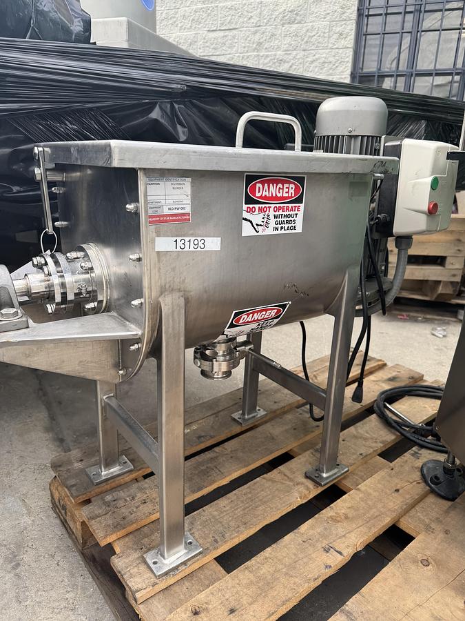 Used Stainless Steel 5 cu ft Ribbon Blender