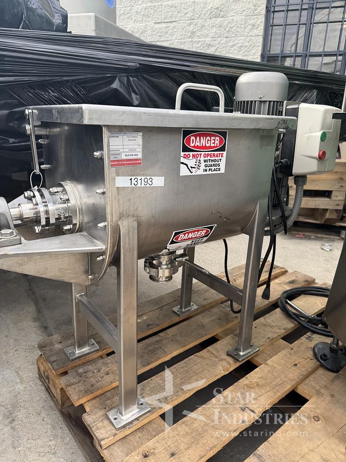 Used Stainless Steel 5 cu ft Ribbon Blender