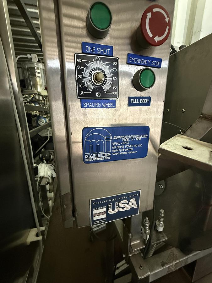 Used Marburg Model M1250 AutoCapsealer