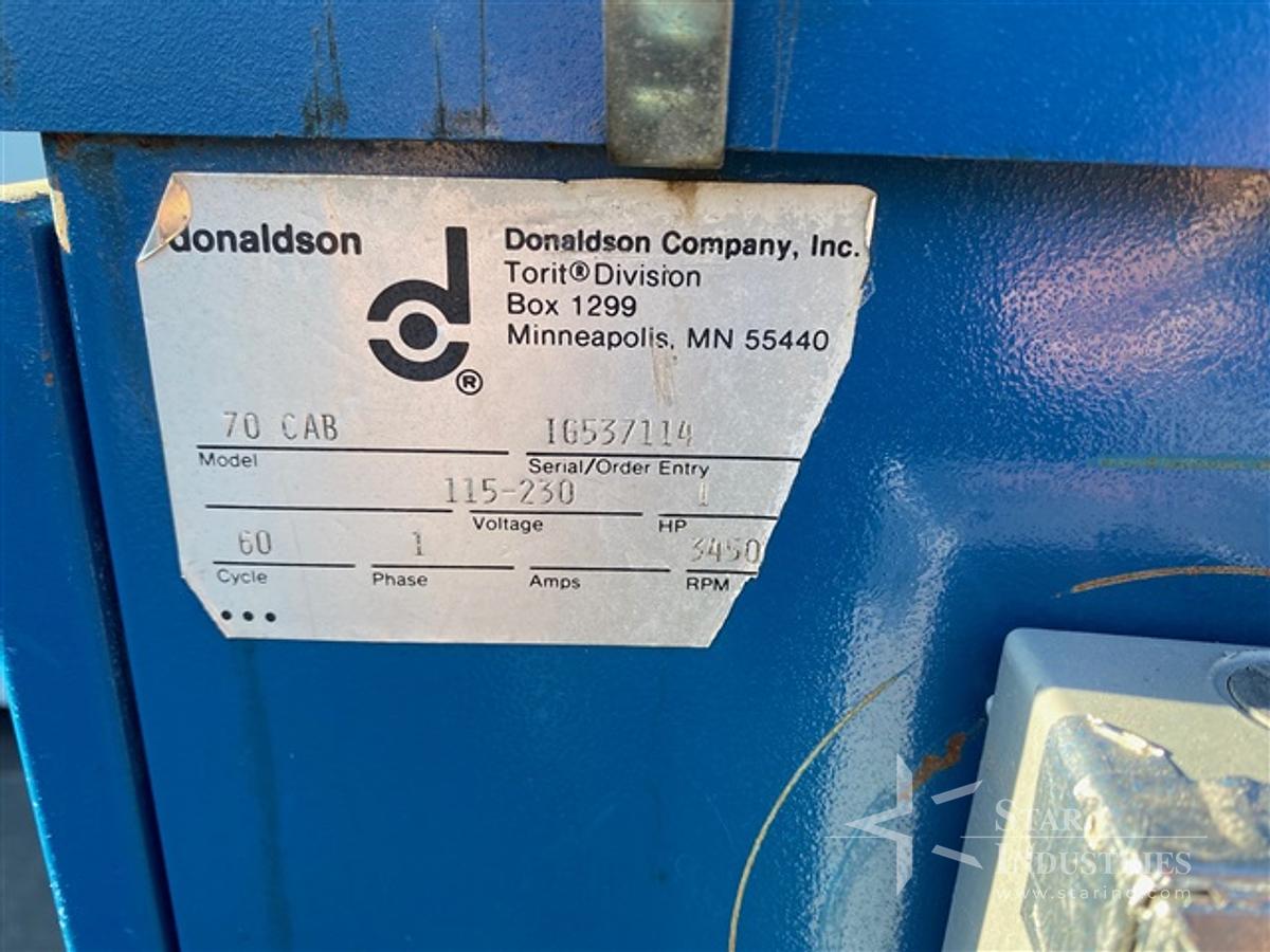 Used Donaldson Torit 70 CAB Dust Collector