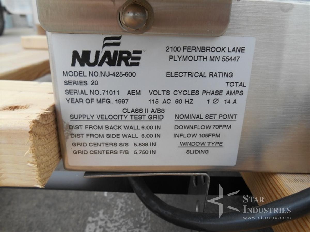Used NuAire Biological Safety Cabinet