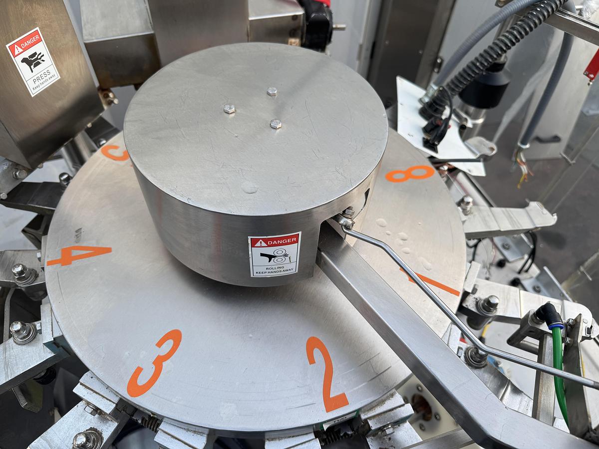 Used Olsen Rotary Filler w/Powder Auger filling Head