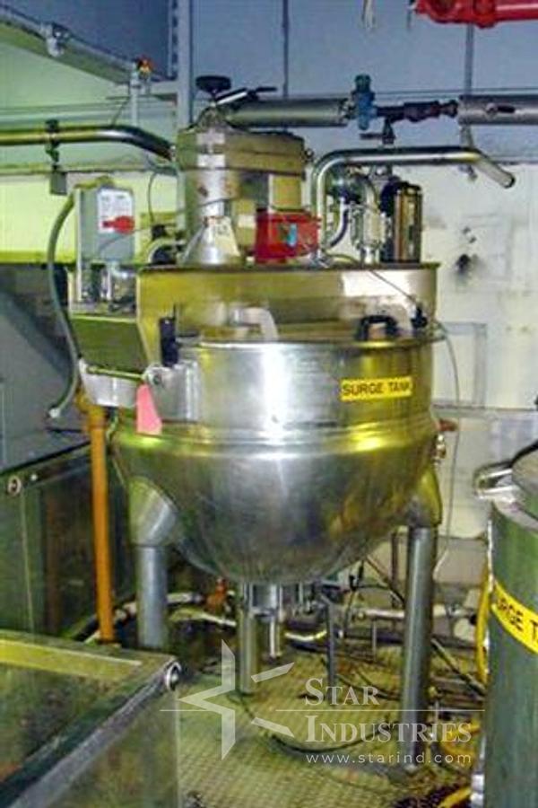 Used 100 gallon Hamilton Jacketed Single-motion Kettle
