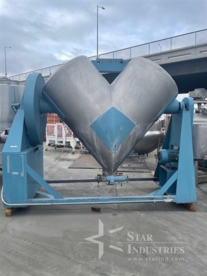 Used 75 c.f. Patterson-Kelley S.S. Twin Shell Liquids-Solids Blender