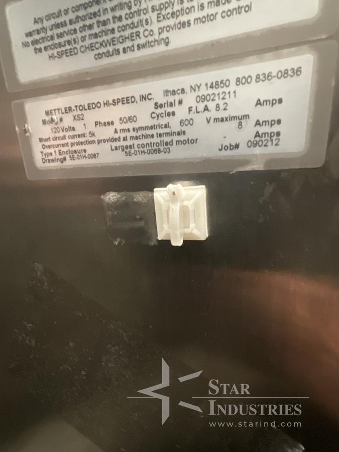 Used Mettler-Toledo Checkweigher w/ Control Panel
