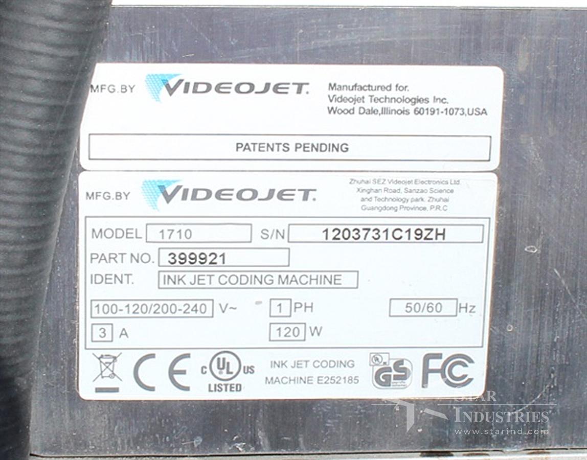 Used Videojet 1710 Industrial Inkjet Printer